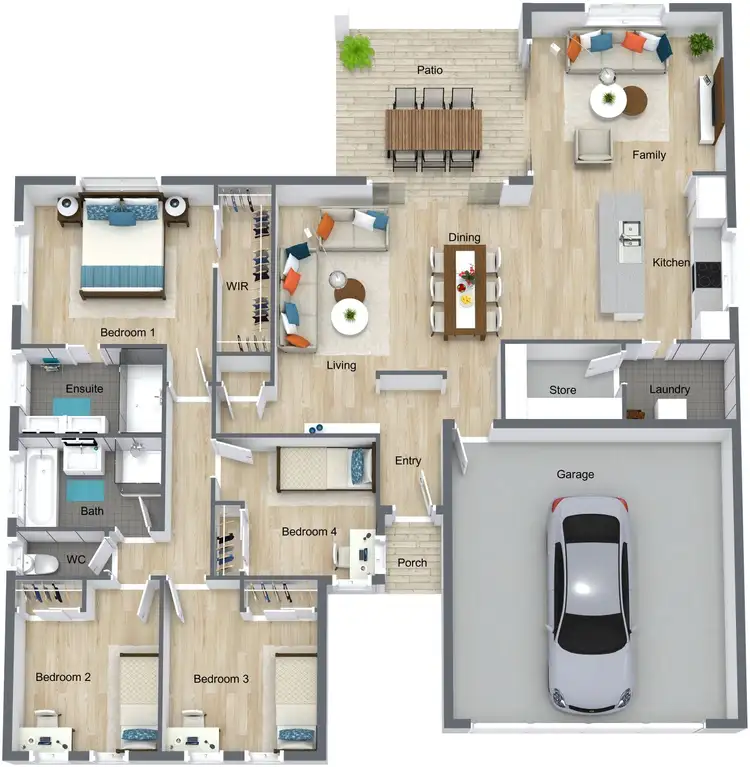 Floorplan of Homely house listing, 47 FLAGSTONE TCE, Smithfield QLD 4878