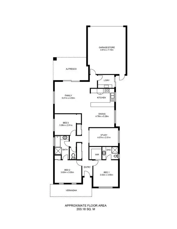 Floorplan of Homely house listing, 38 Elmridge Parkway, Ellenbrook WA 6069