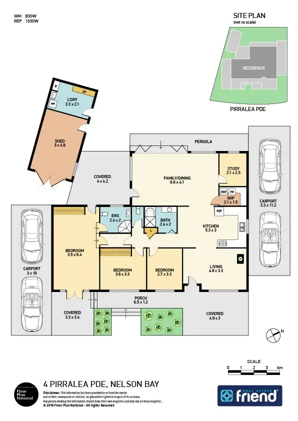 Floorplan of Homely house listing, 4 Pirralea Parade, Nelson Bay NSW 2315