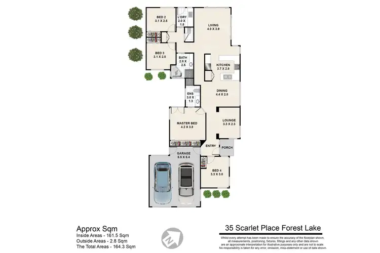 Floorplan of Homely house listing, 35 Scarlet  Place, Forest Lake QLD 4078