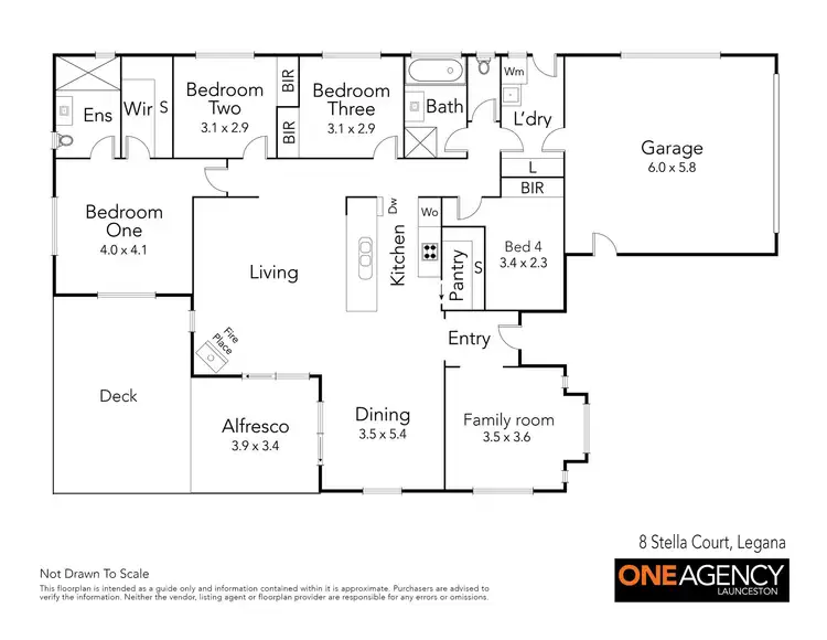 Floorplan of Homely house listing, 8 Stella Court, Legana TAS 7277