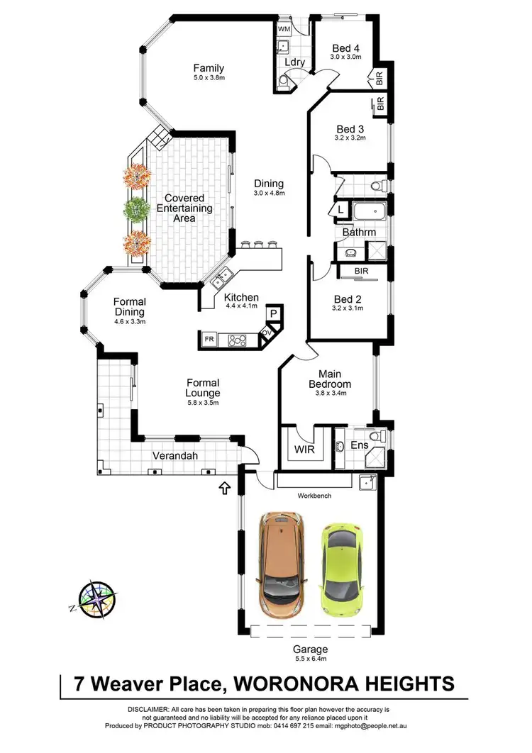 Floorplan of Homely house listing, 7 Weaver Place, Woronora Heights NSW 2233