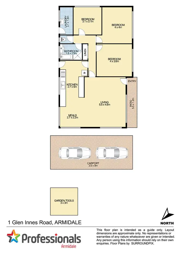 Floorplan of Homely house listing, 1 Glen Innes Road, Armidale NSW 2350