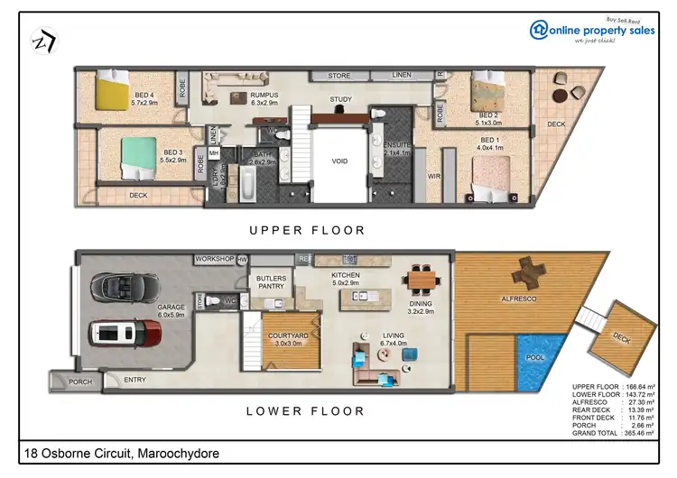 Floorplan of Homely house listing, 18 Osborne Circuit, Maroochydore QLD 4558