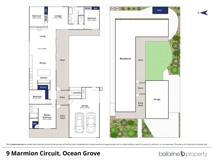 Floorplan of Homely house listing, 9 Marmion Circuit, Ocean Grove VIC 3226