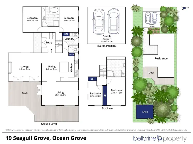 Floorplan of Homely house listing, 19 Seagull Grove, Ocean Grove VIC 3226