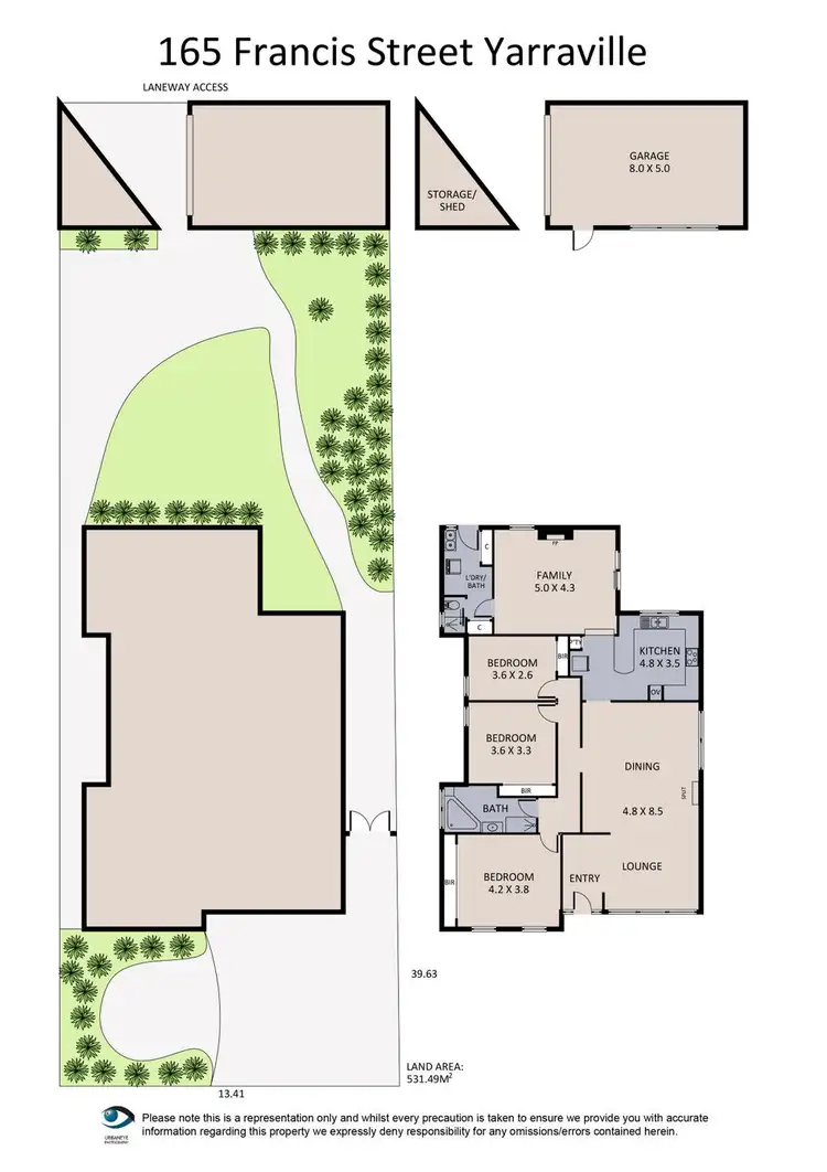 Floorplan of Homely house listing, 165 Francis Street, Yarraville VIC 3013