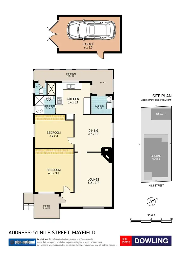 Floorplan of Homely house listing, 51 Nile Street, Mayfield NSW 2304