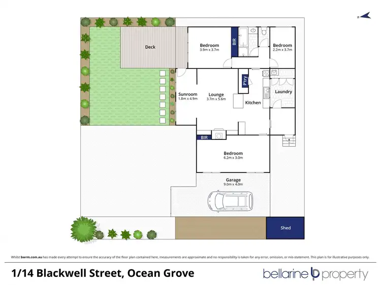 Floorplan of Homely house listing, 1/14 Blackwell Street, Ocean Grove VIC 3226