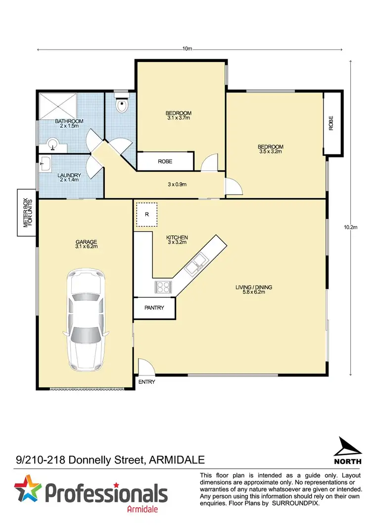Floorplan of Homely unit listing, 9/210-218 Donnelly Street, Armidale NSW 2350