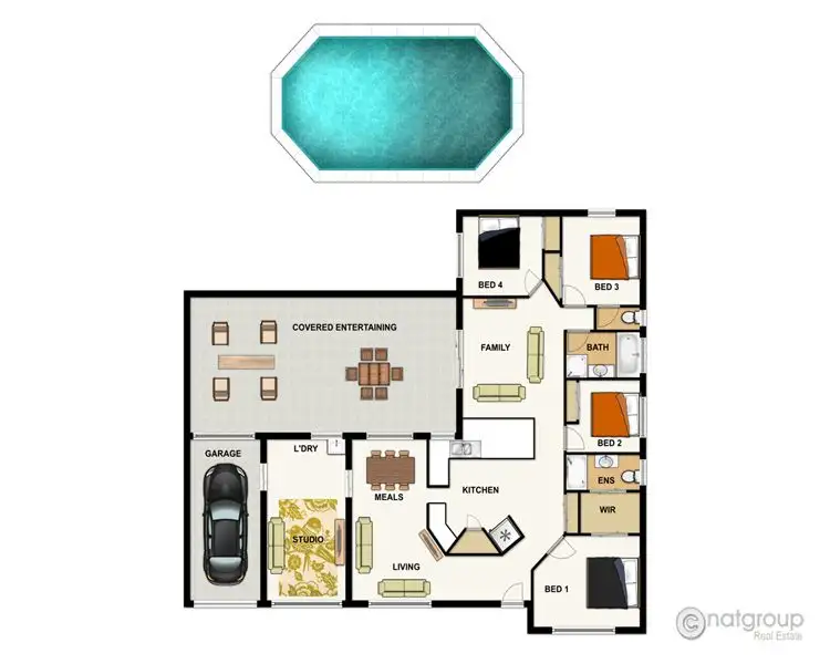 Floorplan of Homely house listing, 4 Cornwall Close, Heritage Park QLD 4118