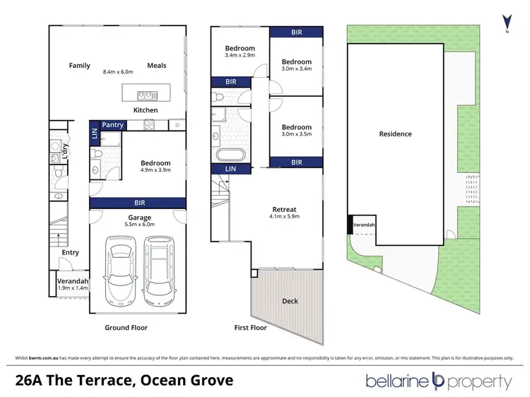 Floorplan of Homely townhouse listing, 26a The Terrace, Ocean Grove VIC 3226