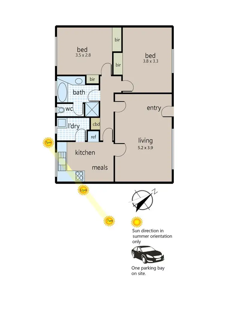 Floorplan of Homely unit listing, 9/74 - 76 Beach Street, Frankston VIC 3199