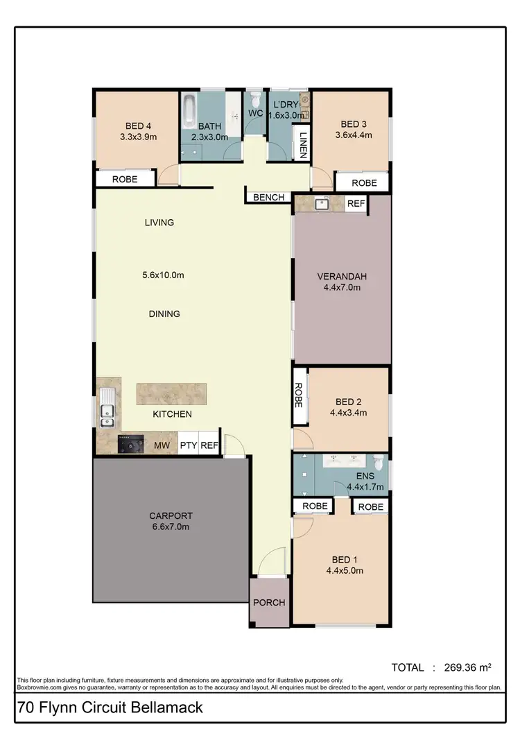 Floorplan of Homely house listing, 70 Flynn Circuit, Bellamack NT 832