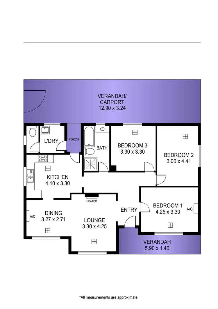 Floorplan of Homely house listing, 15 Meadow Avenue, Campbelltown SA 5074