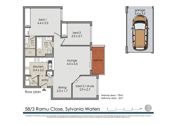 Floorplan of Homely unit listing, 58/3 Ramu Close, Sylvania Waters NSW 2224