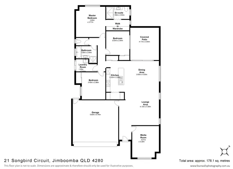 Floorplan of Homely house listing, 21 Songbird Circuit, jimboomba QLD 4280