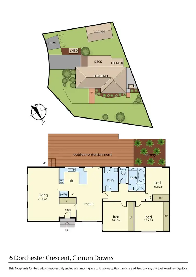 Floorplan of Homely house listing, 6 Dorchester Cres, Carrum Downs VIC 3201