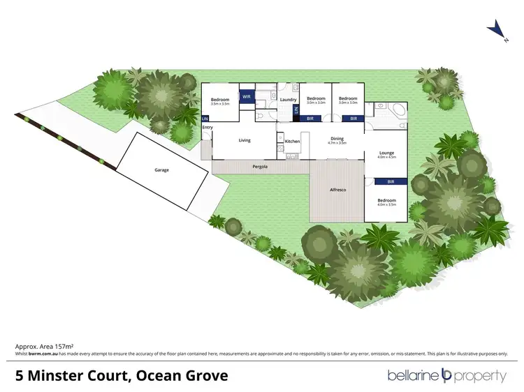 Floorplan of Homely house listing, 5 Minster Court, Ocean Grove VIC 3226