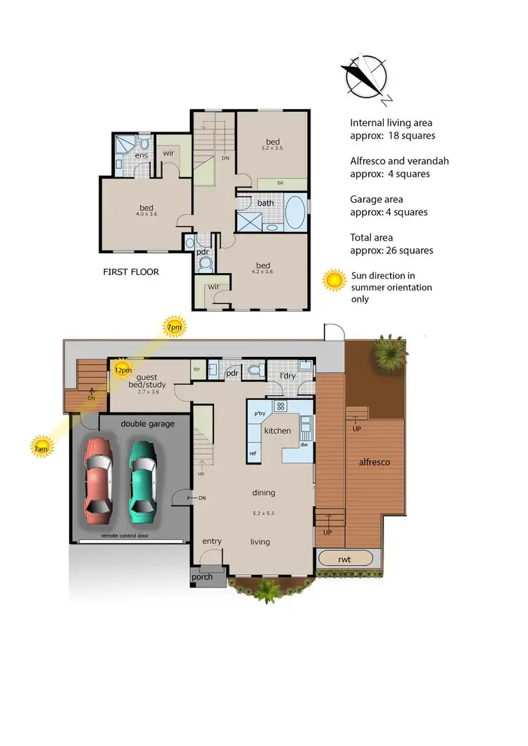 Floorplan of Homely townhouse listing, 5/5 Serra Close, Langwarrin VIC 3910