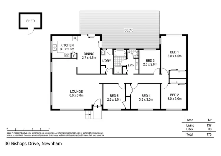 Floorplan of Homely house listing, 30 Bishops Drive, Newnham TAS 7248