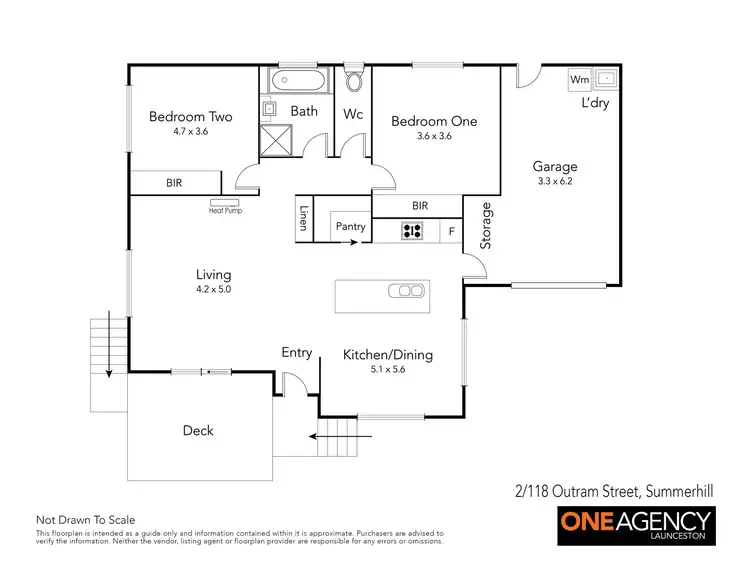 Floorplan of Homely house listing, 2/118 Outram Street, Summerhill TAS 7250