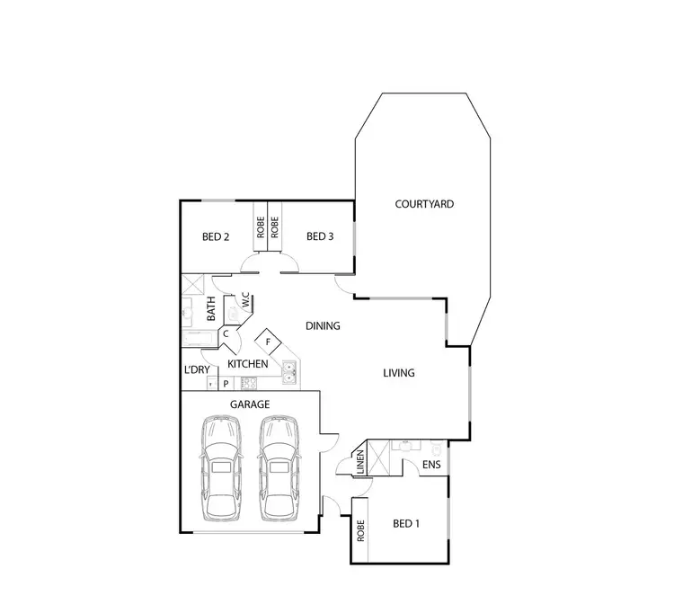 Floorplan of Homely townhouse listing, 5/67 Barraclough Crescent, Monash ACT 2904