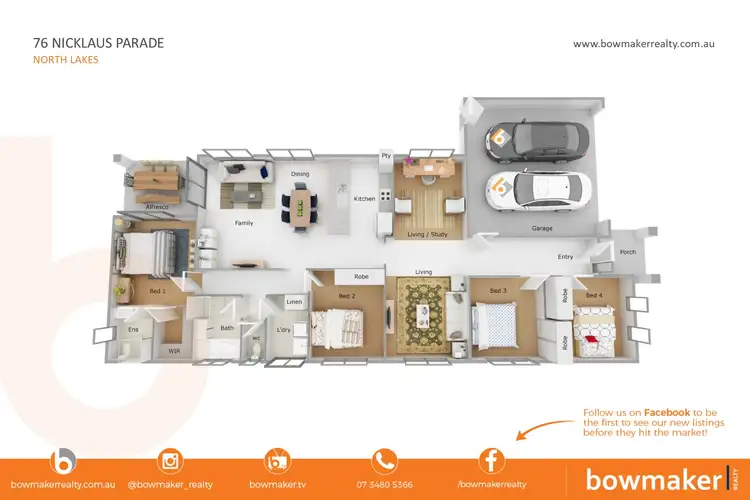 Floorplan of Homely house listing, 76 Nicklaus Parade, North Lakes QLD 4509