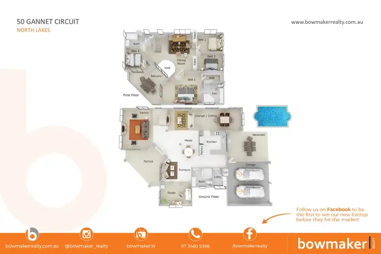 Floorplan of Homely house listing, 50 Gannet Circuit, North Lakes QLD 4509