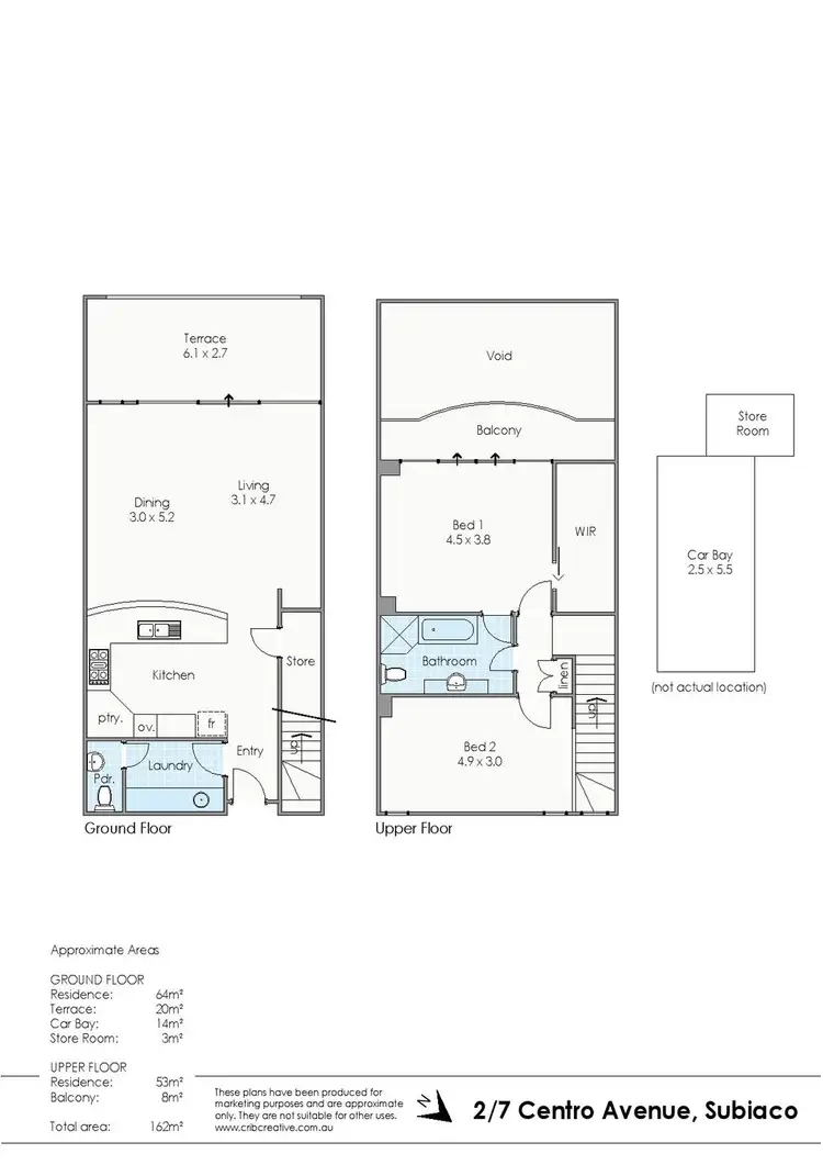 Floorplan of Homely apartment listing, 2/7 Centro Avenue, Subiaco WA 6008