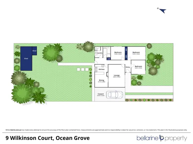 Floorplan of Homely house listing, 9 Wilkinson Court, Ocean Grove VIC 3226