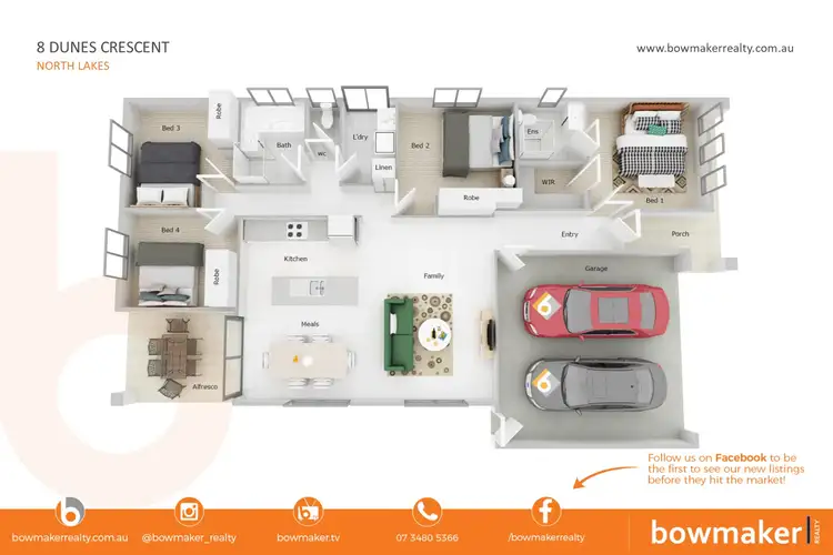 Floorplan of Homely house listing, 8 Dunes Crescent, North Lakes QLD 4509