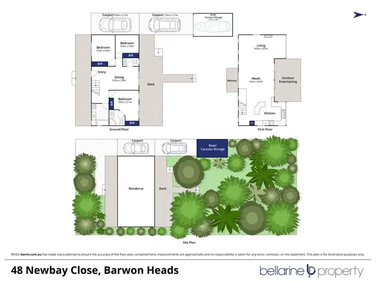 Floorplan of Homely house listing, 48 Newbay Close, Barwon Heads VIC 3227