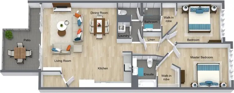 Floorplan of Homely unit listing, 55/65-75 Vasey Esplanade, Trinity Beach QLD 4879