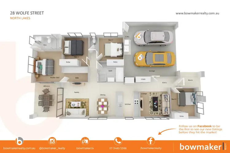 Floorplan of Homely house listing, 28 Wolfe Street, North Lakes QLD 4509