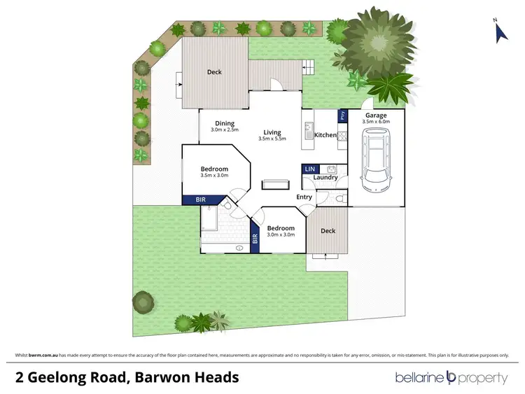 Floorplan of Homely townhouse listing, 2 Geelong Road, Barwon Heads VIC 3227