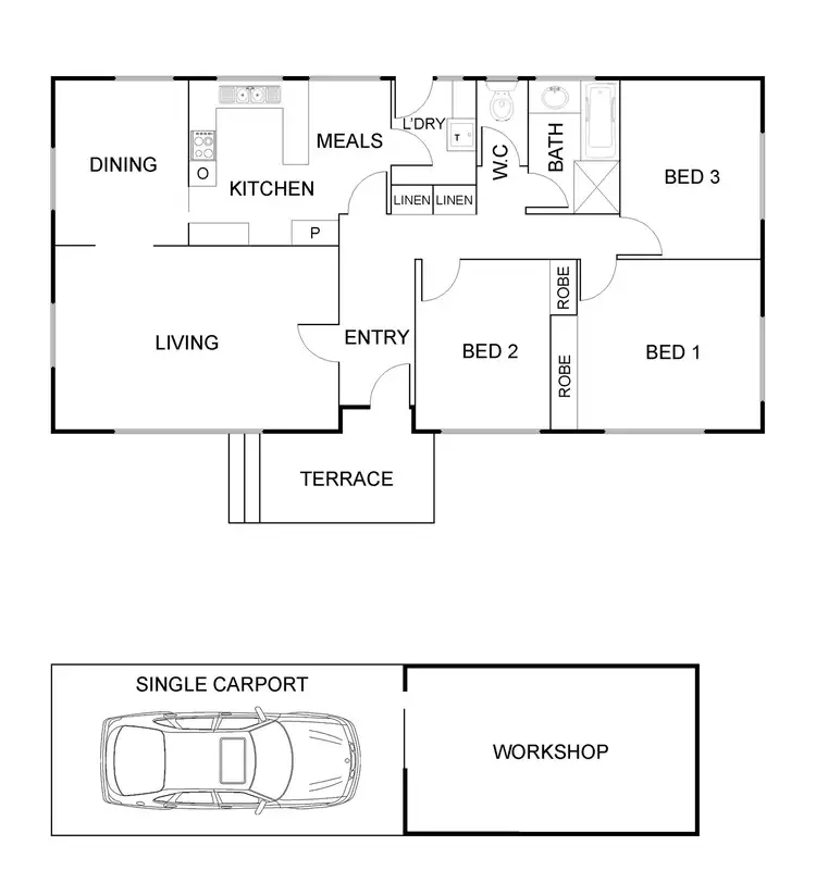 Floorplan of Homely house listing, 12 Michie Street, Wanniassa ACT 2903