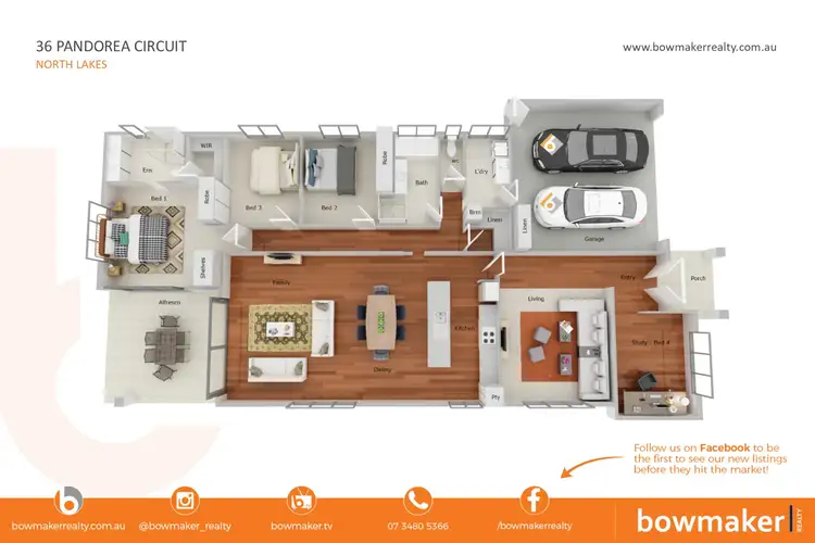 Floorplan of Homely house listing, 36 Pandorea Circuit, North Lakes QLD 4509