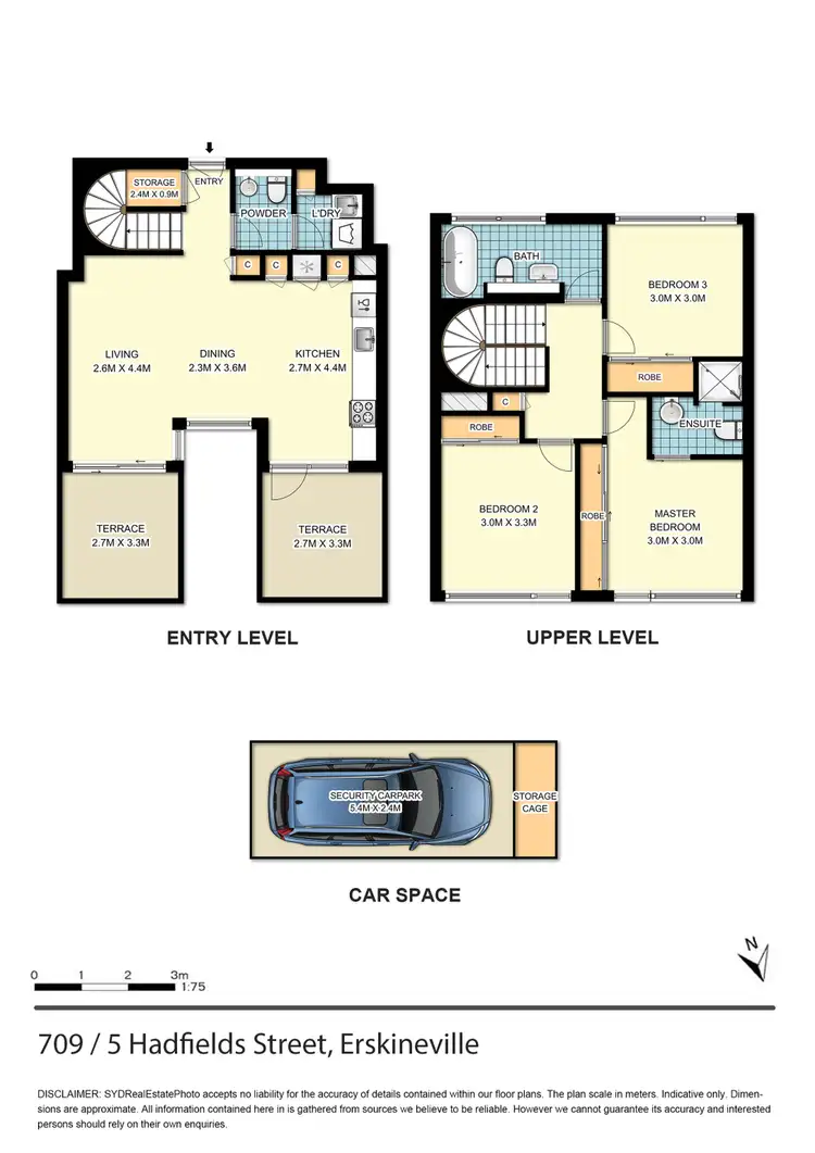 Floorplan of Homely apartment listing, 709/5 Hadfields Street, Erskineville NSW 2043