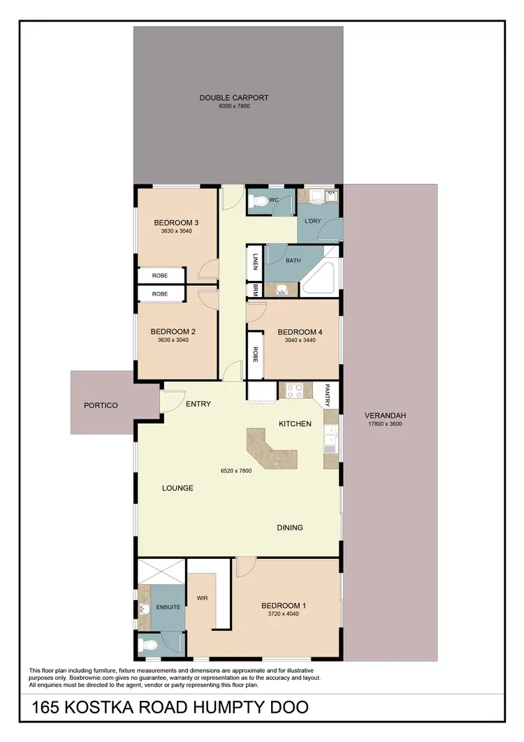 Floorplan of Homely house listing, 165 Kostka Road, Humpty Doo NT 836
