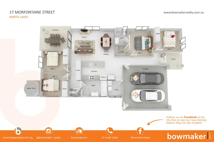 Floorplan of Homely house listing, 17 Morfontaine Street, North Lakes QLD 4509