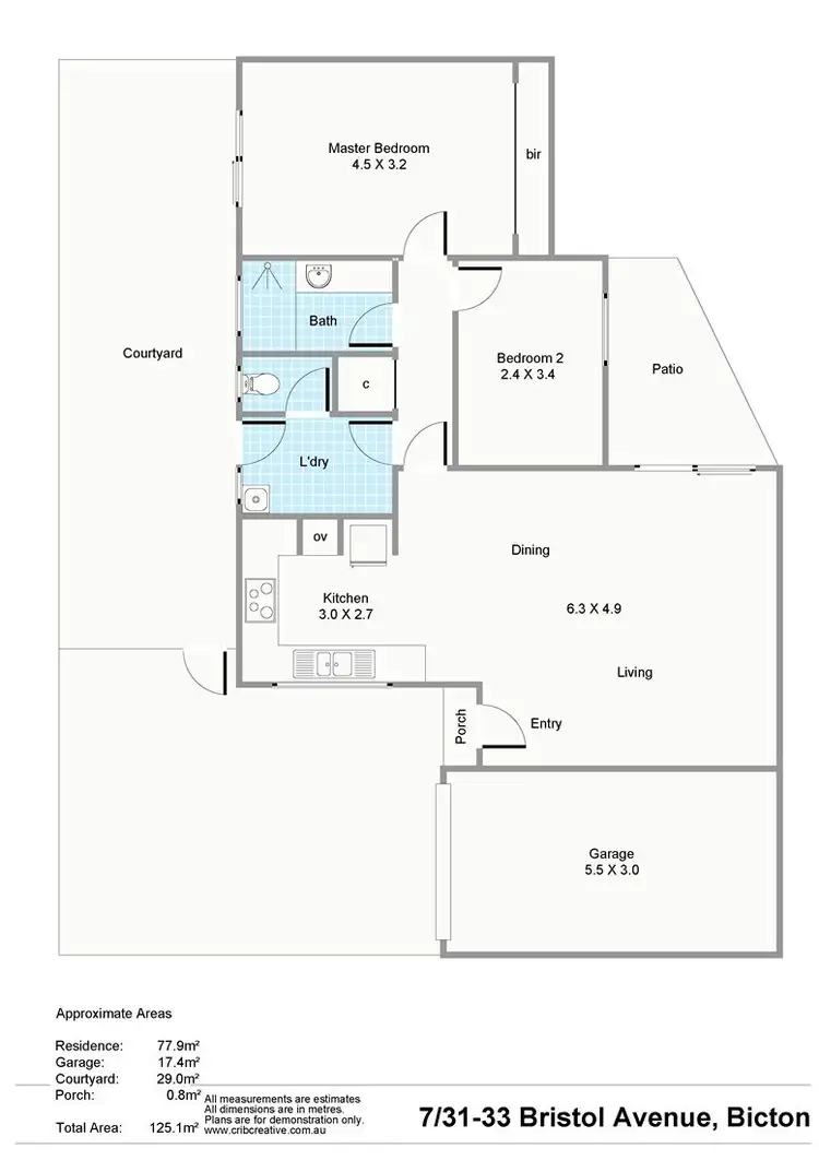 Floorplan of Homely villa listing, 7/31 Bristol Ave, Bicton WA 6157