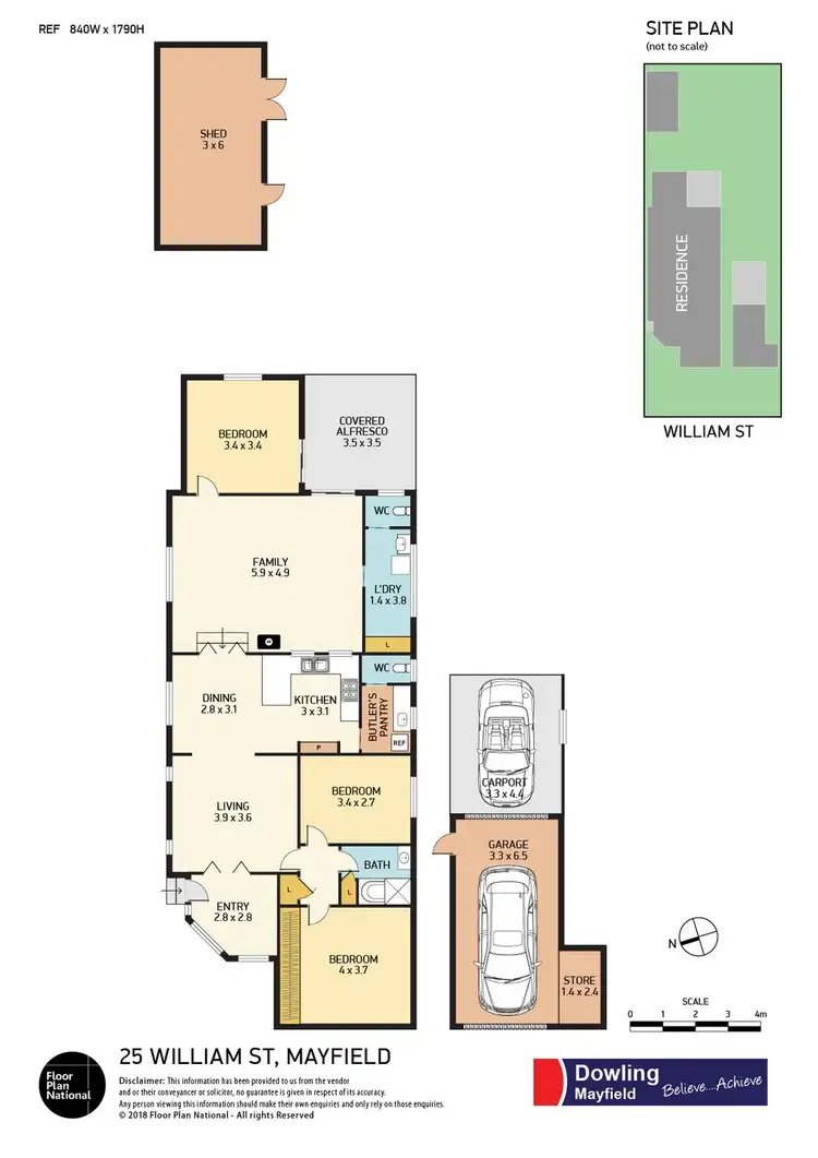 Floorplan of Homely house listing, 25 William Street, Mayfield NSW 2304