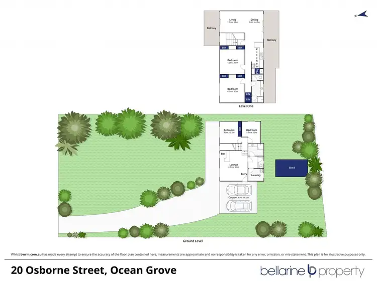 Floorplan of Homely house listing, 20 Osborne Street, Ocean Grove VIC 3226