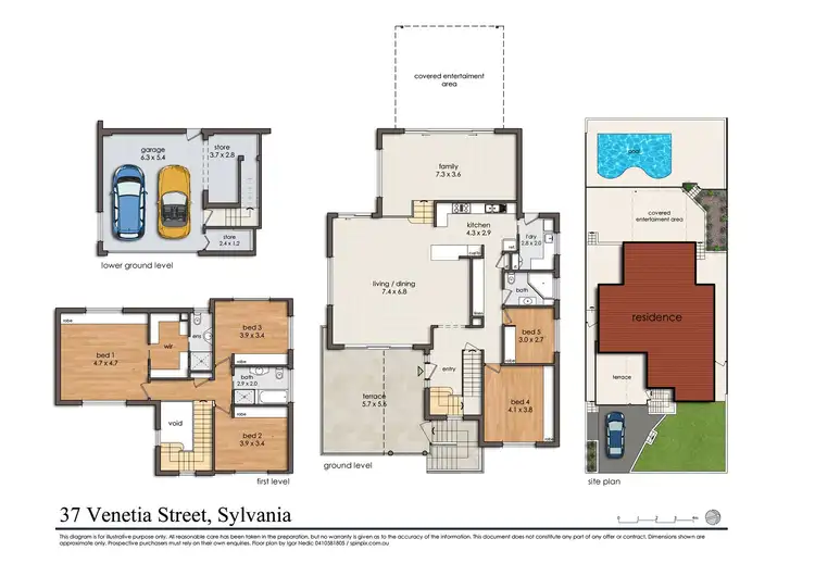 Floorplan of Homely house listing, 37 Venetia Street, Sylvania NSW 2224