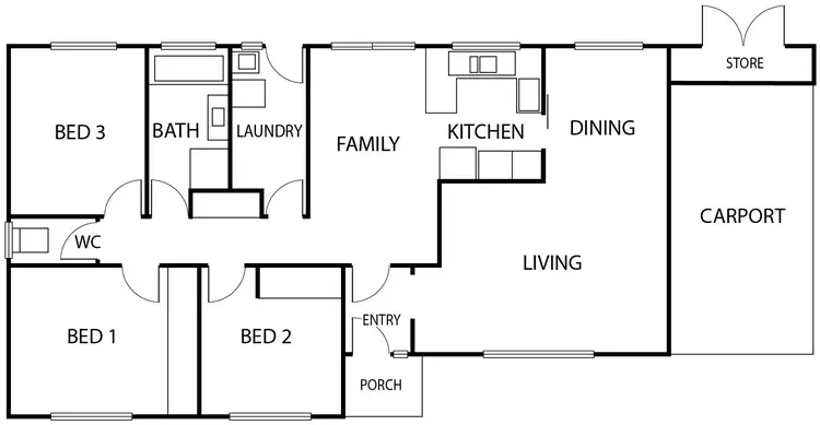 Floorplan of Homely house listing, 59 Cromwell Circuit, Isabella Plains ACT 2905
