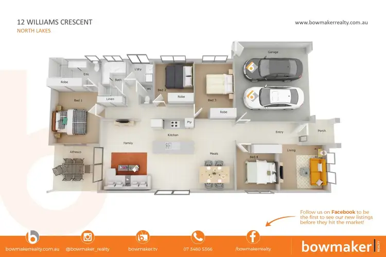 Floorplan of Homely house listing, 12 Williams Crescent, North Lakes QLD 4509