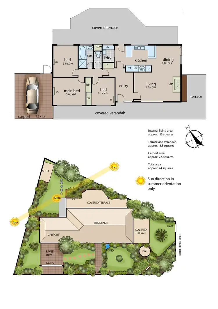 Floorplan of Homely house listing, 57 Bondi Avenue, Frankston VIC 3199