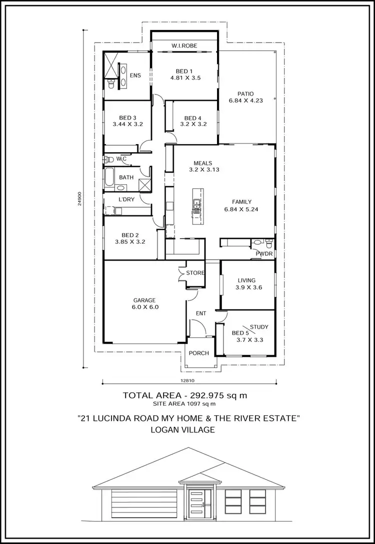 Floorplan of Homely house listing, 21 Lucinda Road, Logan Village QLD 4207