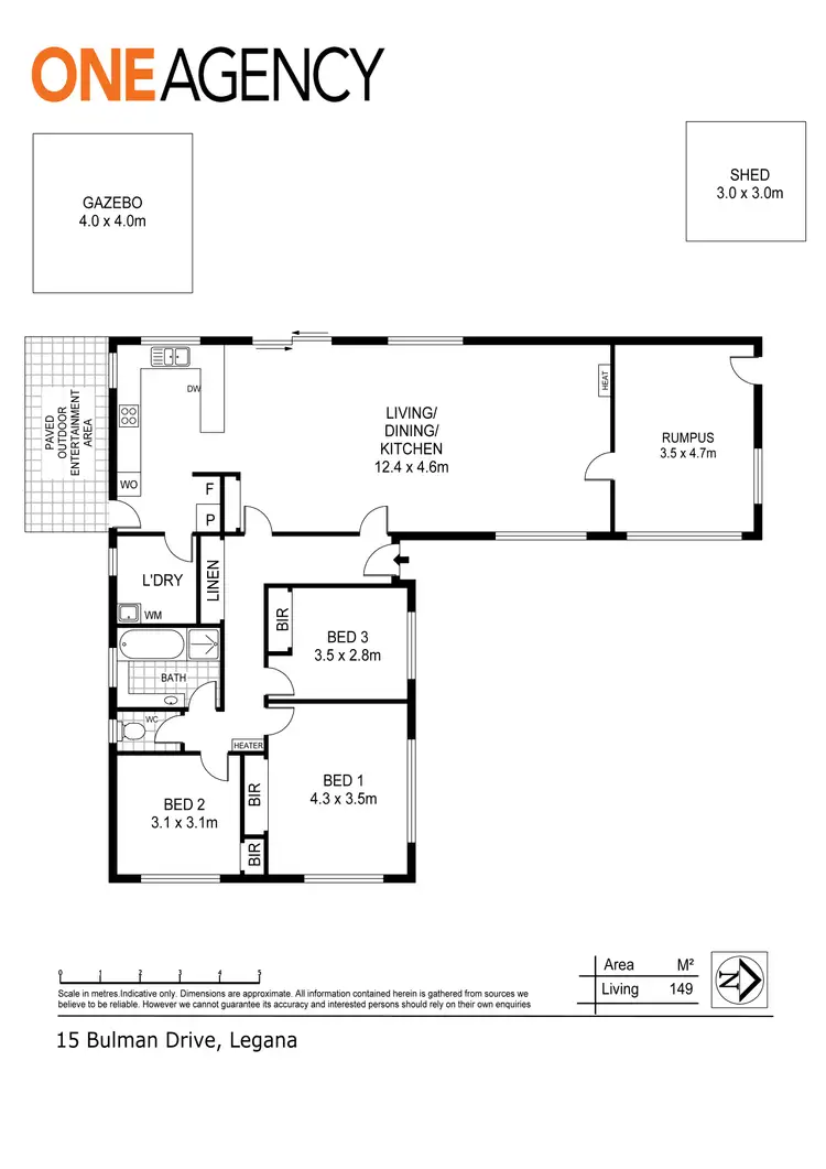 Floorplan of Homely house listing, 15 Bulman Dr, Legana TAS 7277